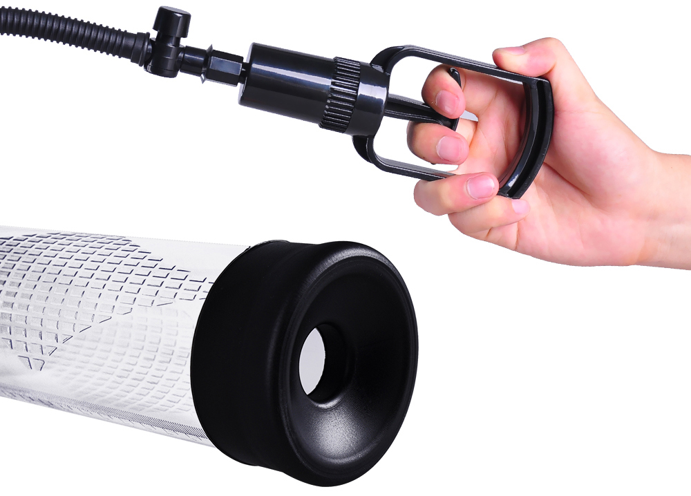 Pompa Pentru Marirea Penisului cu Maneta Enlargement PowerUp Transparent, Nr. 6, Erotic24.ro