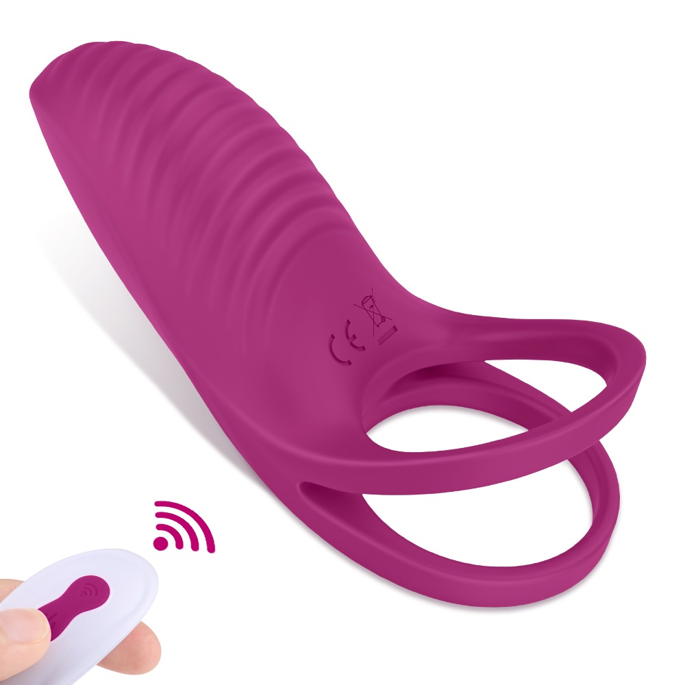 Inel de Penis Flavy Remote Control 9 Moduri Vibratii Silicon USB Roz Passion Labs, #1, Erotic24.ro