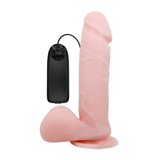 Vibrator Realist Rotating&Vibrating Natural 20 cm