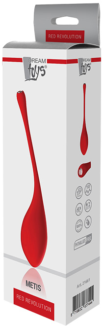 Bila Vaginala Metis Red Revolution, 10 Moduri Vibratii, Silicon, USB, Rosu, #3, Erotic24.ro