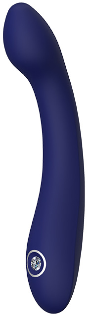 Vibrator Hybris Blue Evolution, 10 Mdouri Vibratii, Silicon, USB, Albastru Inchis, 21 cm