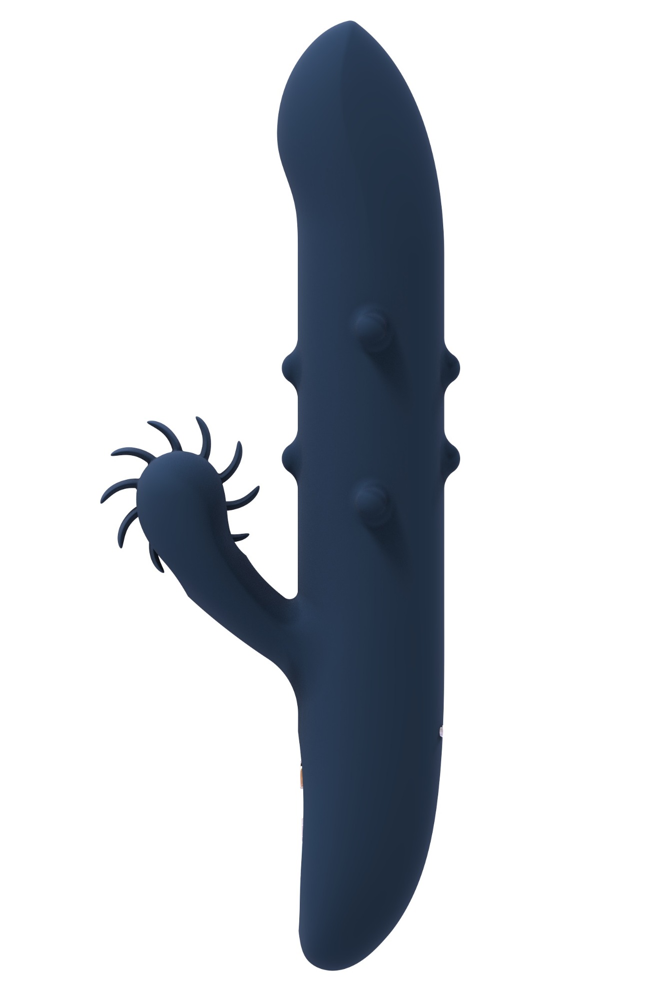 Vibrator Athena Goddess Collection, 10 Moduri Stimulatoare, Silicon, USB, Albastru Inchis, 23 cm, #2, Erotic24.ro