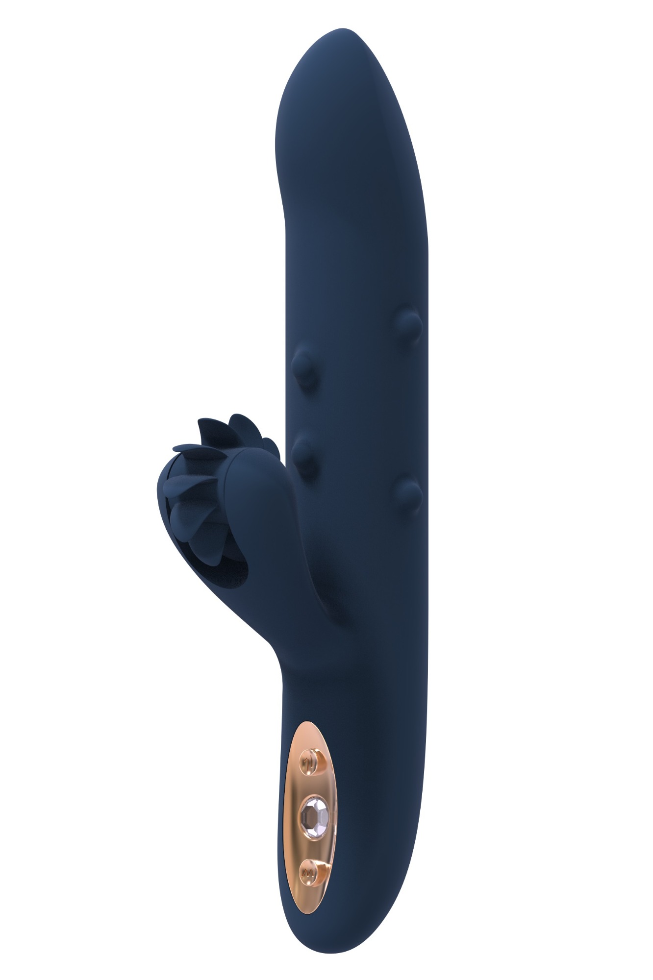 Vibrator Athena Goddess Collection, 10 Moduri Stimulatoare, Silicon, USB, Albastru Inchis, 23 cm, #5, Erotic24.ro