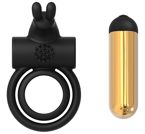 Inel  de Penis Dublu Joel Elite Silicon USB, #5, Erotic24.ro