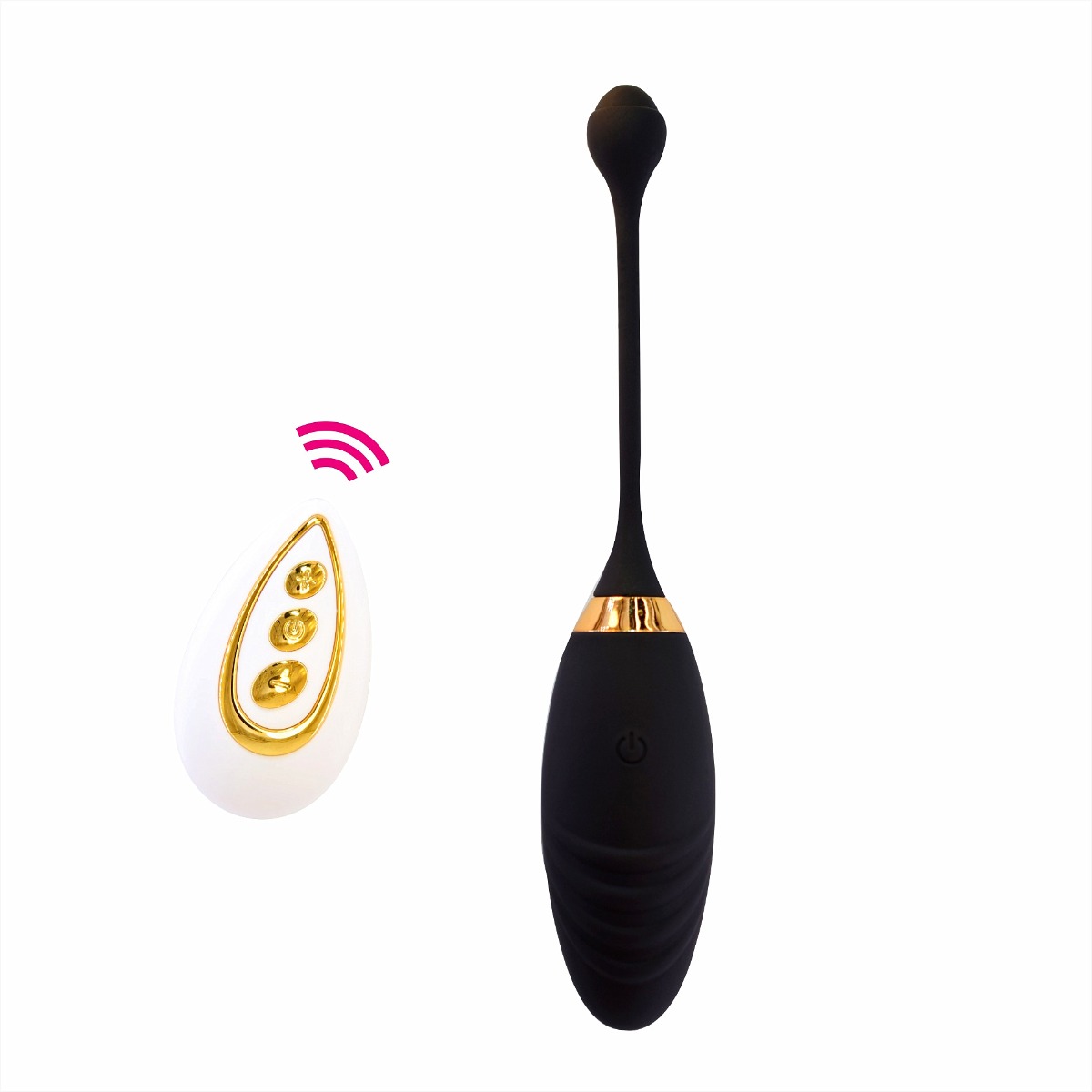 Ou Vibrator Igrete 10 Moduri Vibratii+6 Intensitati Viteza Remote Control Silicon Negru Passion Labs, #1, Erotic24.ro