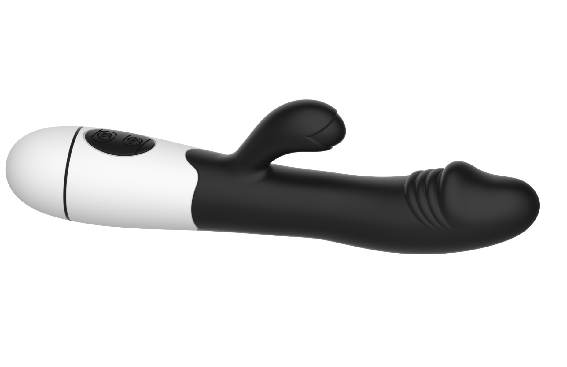 Vibrator Iepuras Amy 20 cm USB 30 Moduri Vibratii Negru Passion Labs, Nr. 4, Erotic24.ro