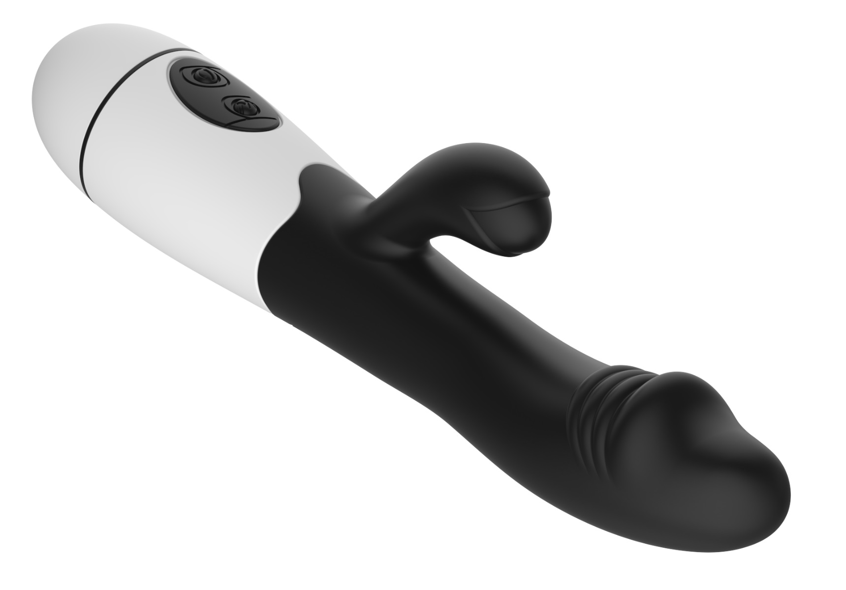 Vibrator Iepuras Amy 20 cm USB 30 Moduri Vibratii Negru Passion Labs, Nr. 5, Erotic24.ro