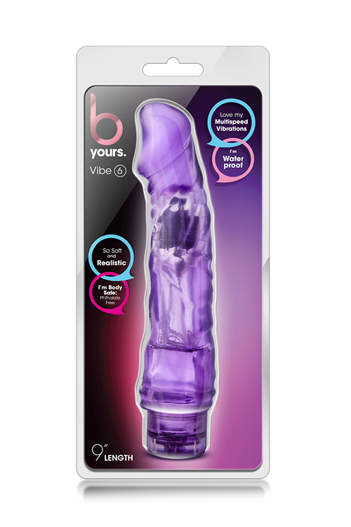 Vibrator Multispeed B Yours Vibe6 24 cm Mov, #5, Erotic24.ro