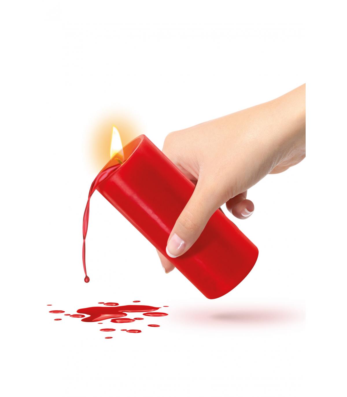 Lumanare Bougie Low Temperature Red, Nr. 2, Erotic24.ro