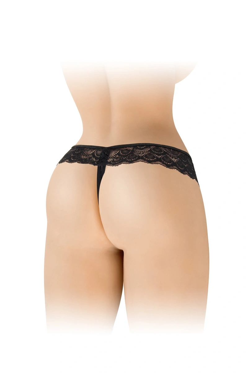 Bikini Crotchless Alicia, Negru, S-L, Nr. 2, Erotic24.ro