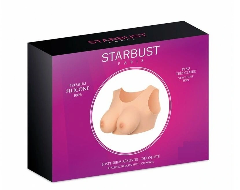 Top Realist cu Sani Starbust, Silicon Premium, Very Light Skin, Marimea M, Cupa D, 3.3 kg, #3, Erotic24.ro