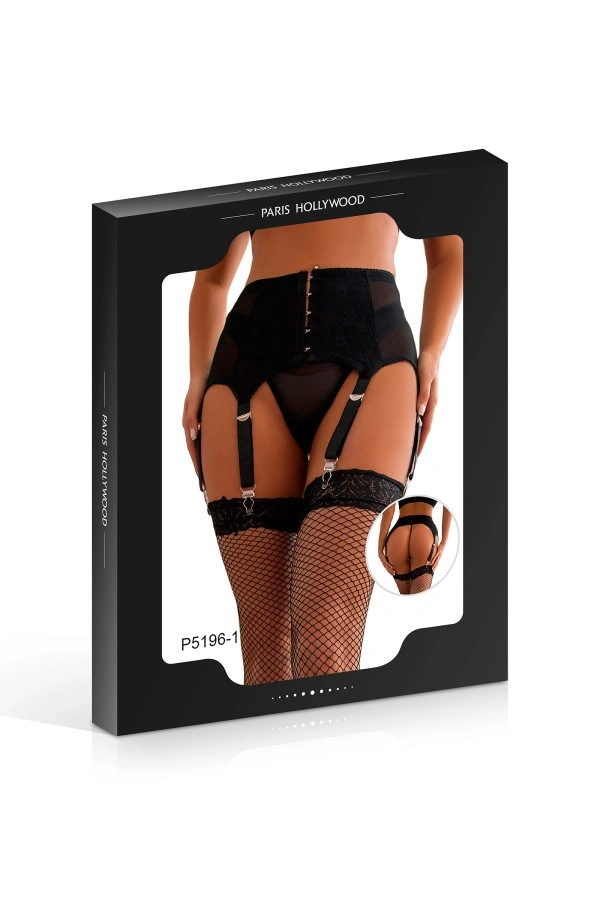 Set Portjartier si Bikini 6 Jartiere, Negru, L/XL, #3, Erotic24.ro
