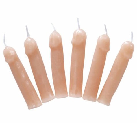 Set 6 Lumanari in Forma de Penis in SexShop KUR Romania