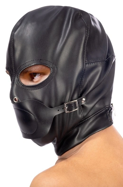 Masca Bdsm cu Calus Detasabil, Negru, Nr. 2, Erotic24.ro