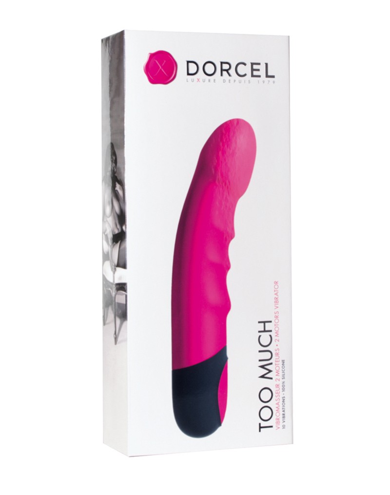 Vibrator Too Much, 10 Moduri Vibratii, 5 Intensitati, Silicon, Roz, 20.5 cm, #3, Erotic24.ro