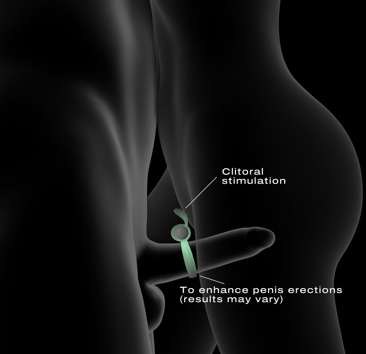Inel Penis cu Vibratii Power Clit, Silicon, Alb, #4, Erotic24.ro