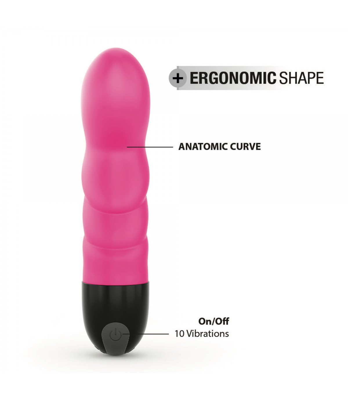 Vibrator Expert G 2.0, 10 Moduri Vibratii, Silicon, USB, Roz/Negru, 16.8 cm, Nr. 4, Erotic24.ro