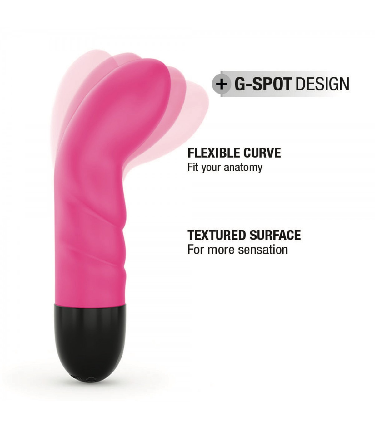 Vibrator Expert G 2.0, 10 Moduri Vibratii, Silicon, USB, Roz/Negru, 16.8 cm, Nr. 3, Erotic24.ro