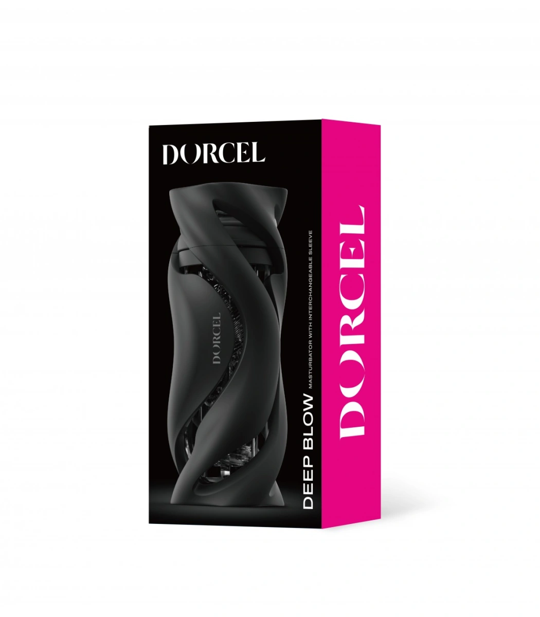 Masturbator Deep Blow, TPE, Negru, 20 cm, #6, Erotic24.ro