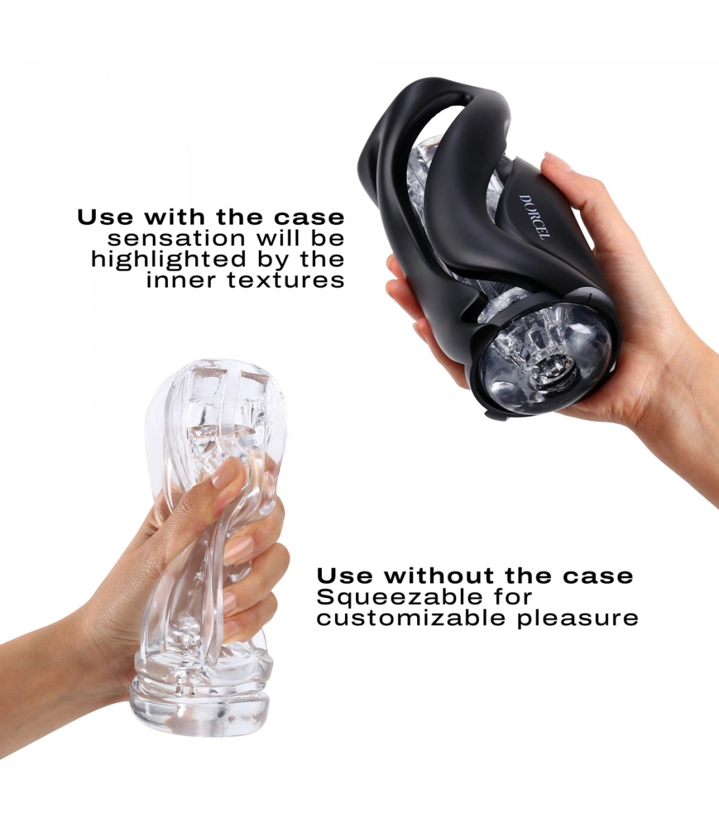 Masturbator Deep Blow, TPE, Negru, 20 cm, #3, Erotic24.ro