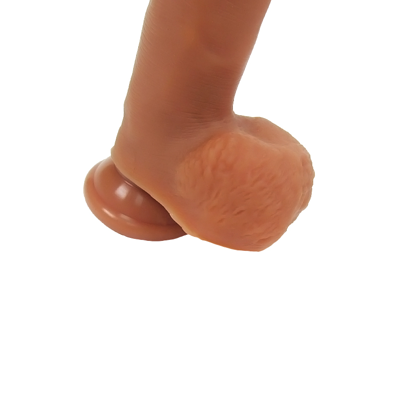 Dildo Realist Fereri Uncut Strat Dublu Silicon Maro 23 cm Passion Labs, #5, Erotic24.ro