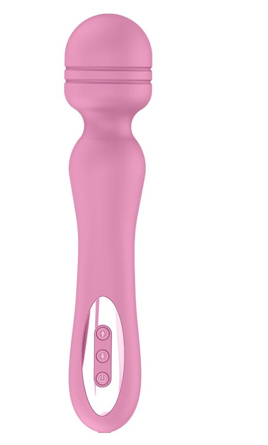 Vibrator Massager Wand Sandra Silicon USB Roz Passion Labs, #1, Erotic24.ro