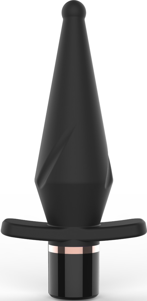 Dop Anal Supreme 10 Moduri Vibratii Silicon USB Negru 13 cm Guilty Toys, Backdoor Pleasure, Nr. 1, Erotic24.ro