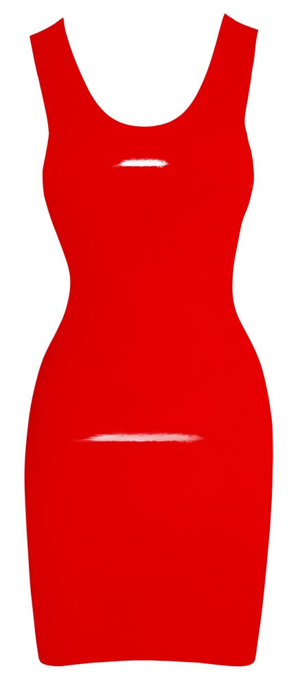 Rochie Mini din Latex, Rosu, M, Nr. 4, Erotic24.ro