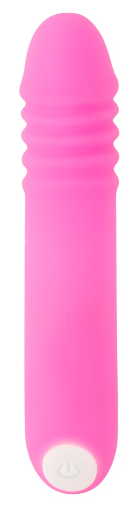 Vibrator Flashing, 7 Moduri Vibratii, Silicon, USB, Roz, 15 cm, Nr. 2, Erotic24.ro