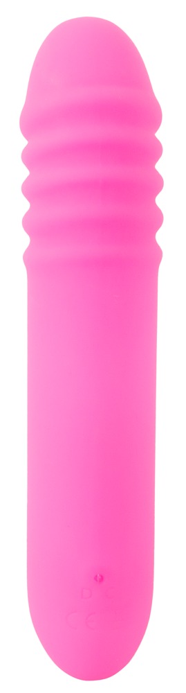 Vibrator Flashing, 7 Moduri Vibratii, Silicon, USB, Roz, 15 cm, Nr. 3, Erotic24.ro