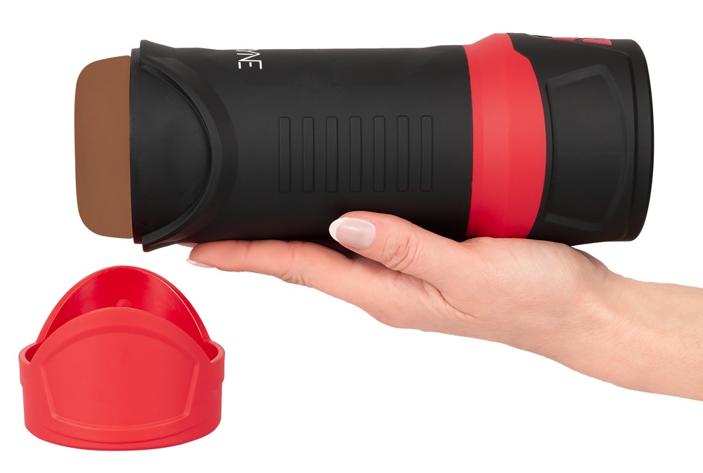 Masturbator Wyne 04, Vibration & Sucking, TPE, Maro, 23.7 cm, #5, Erotic24.ro