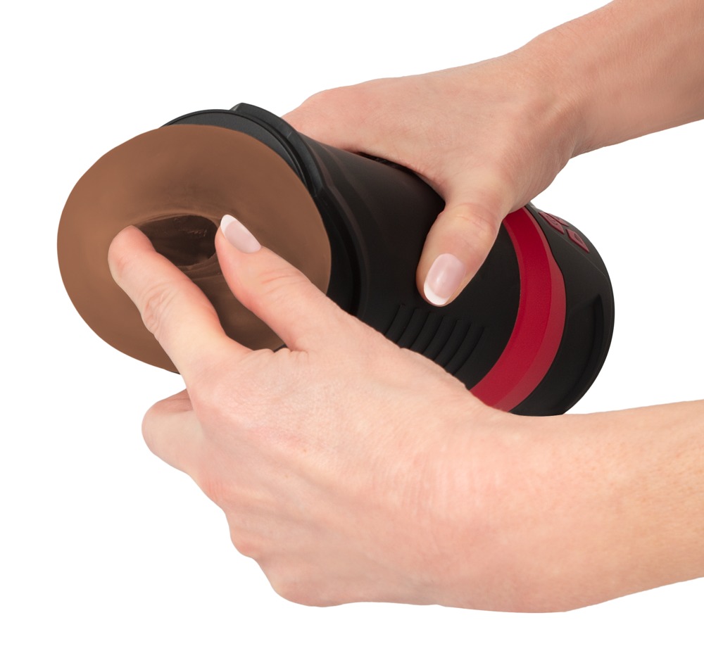 Masturbator Wyne 04, Vibration & Sucking, TPE, Maro, 23.7 cm, #6, Erotic24.ro