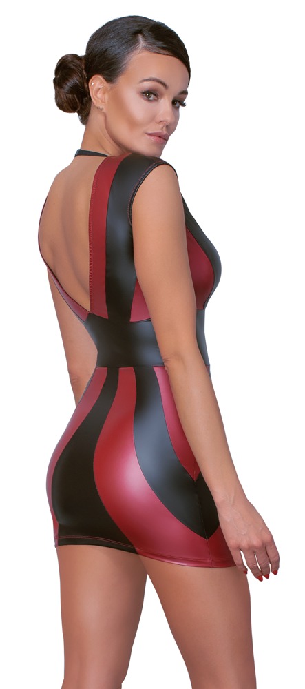 Rochie Sexy, Wetlook, Rosu/Negru, S, #3, Erotic24.ro