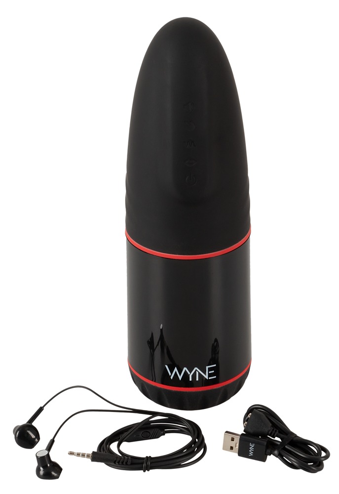 Masturbator Wyne 02, Vibration, Sucking, Moaning, TPE, Alb, 26.2 cm, #10, Erotic24.ro