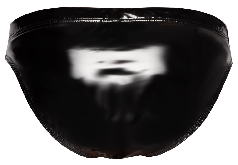 Bikini cu Buzunar Detasabil, Vinil, Negru, S, #9, Erotic24.ro