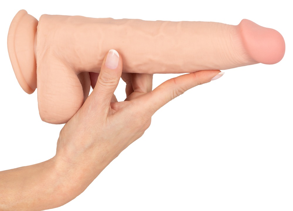 Dildo Realist Sliding Skin, Nature Skin, Natural, 24.7 cm, #8, Erotic24.ro