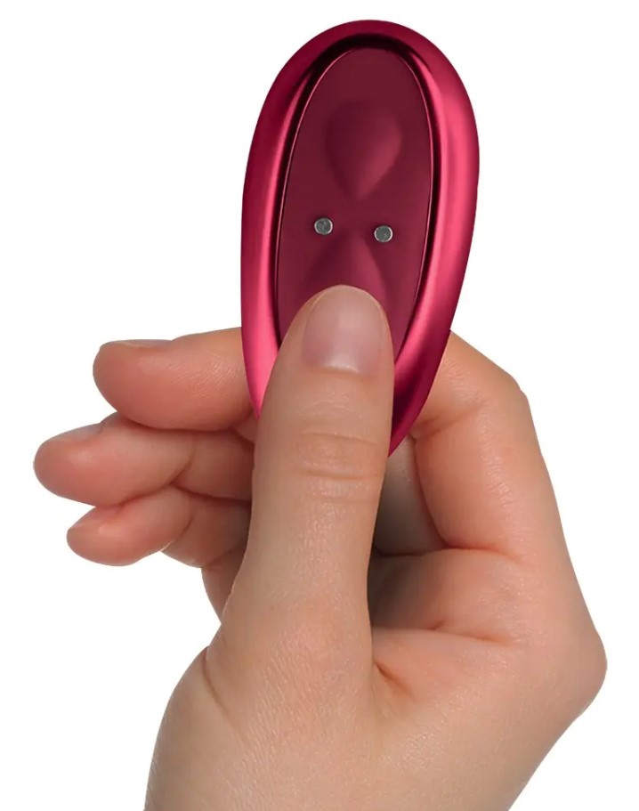 Stimulator Ruby Glow Brush Remote Control 10 Moduri Vibratii Silicon USB Rosu Burgundy , #3, Erotic24.ro