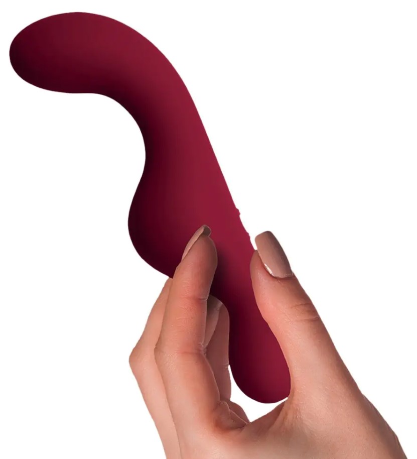 Stimulator Ruby Glow Brush Remote Control 10 Moduri Vibratii Silicon USB Rosu Burgundy , #4, Erotic24.ro