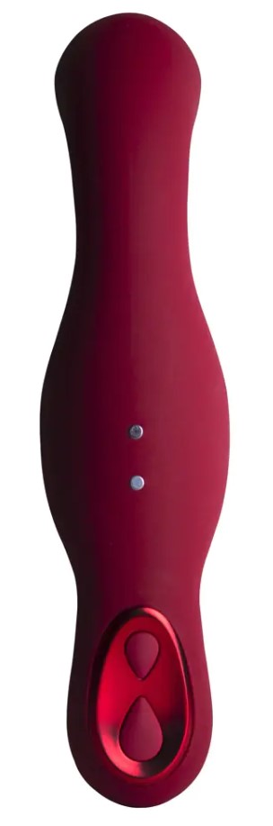Stimulator Ruby Glow Brush Remote Control 10 Moduri Vibratii Silicon USB Rosu Burgundy , #6, Erotic24.ro