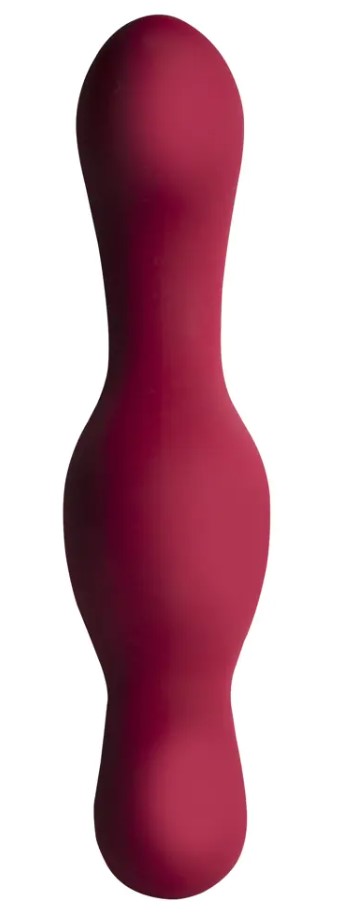 Stimulator Ruby Glow Brush Remote Control 10 Moduri Vibratii Silicon USB Rosu Burgundy , #7, Erotic24.ro