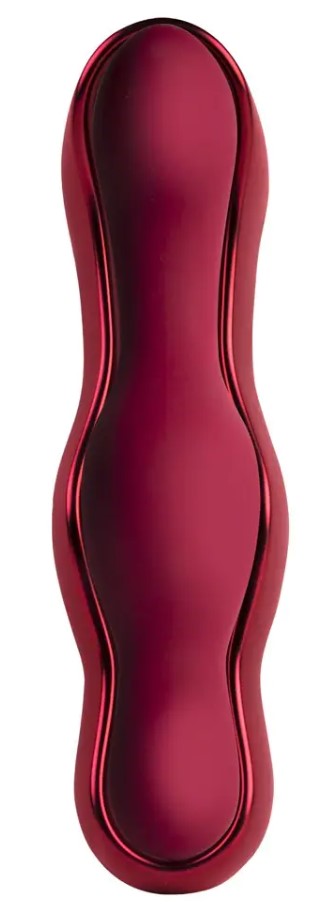 Stimulator Ruby Glow Brush Remote Control 10 Moduri Vibratii Silicon USB Rosu Burgundy , #8, Erotic24.ro