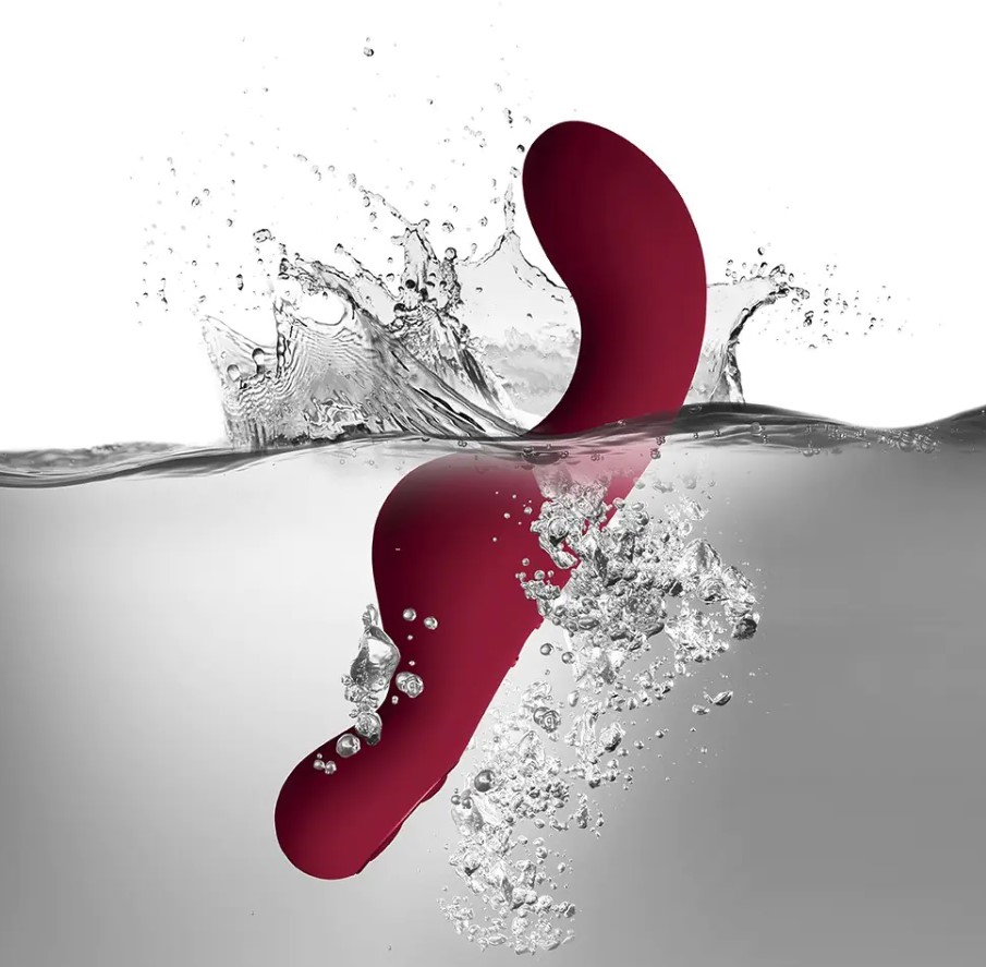 Stimulator Ruby Glow Brush Remote Control 10 Moduri Vibratii Silicon USB Rosu Burgundy , #9, Erotic24.ro