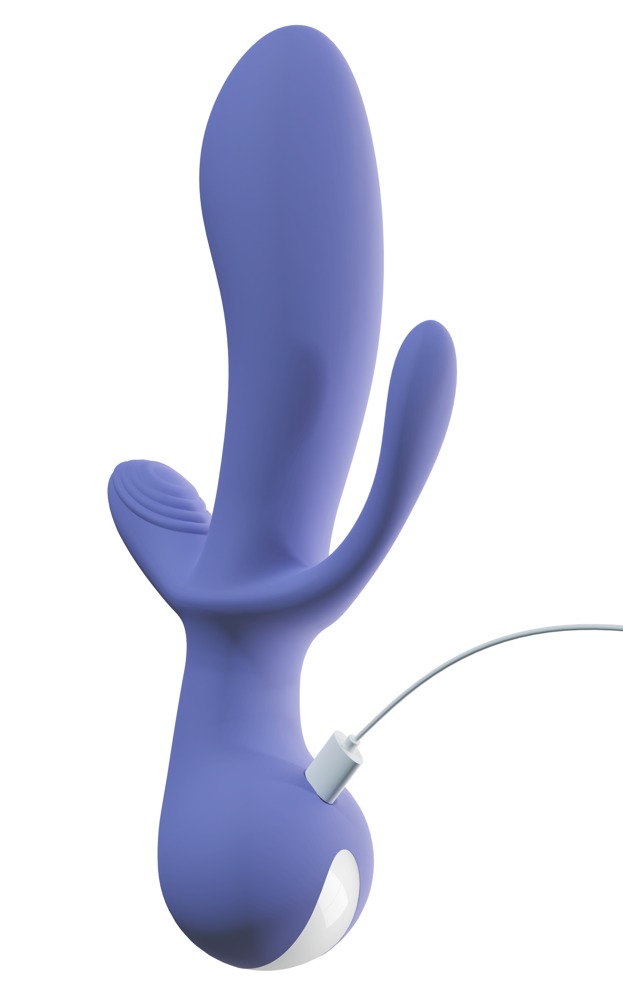 Vibrator 01, 10 Moduri Vibratii, Silicon, USB, Mov, 22 cm, #9, Erotic24.ro
