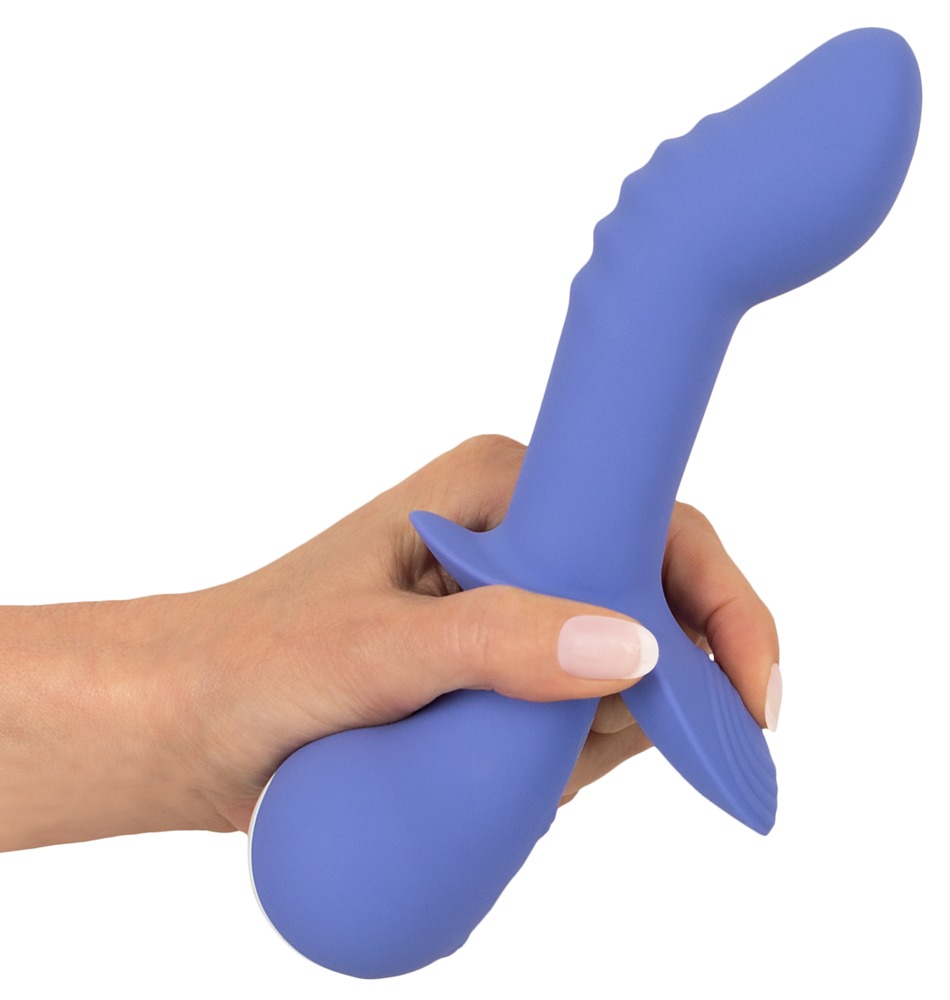 Vibrator 02, 10 Moduri Vibratii, Silicon, USB, Mov, 21.6 cm, Nr. 8, Erotic24.ro