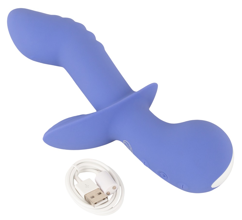 Vibrator 02, 10 Moduri Vibratii, Silicon, USB, Mov, 21.6 cm, Nr. 9, Erotic24.ro