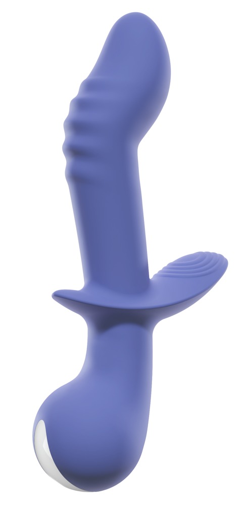 Vibrator 02, 10 Moduri Vibratii, Silicon, USB, Mov, 21.6 cm, Nr. 2, Erotic24.ro