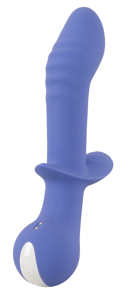 Vibrator 02, 10 Moduri Vibratii, Silicon, USB, Mov, 21.6 cm, Nr. 4, Erotic24.ro