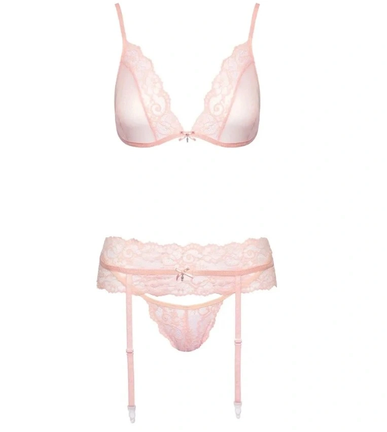 Set 3 Piese Lenjerie Sexy Kissable, Roz, L/XL, #3, Erotic24.ro