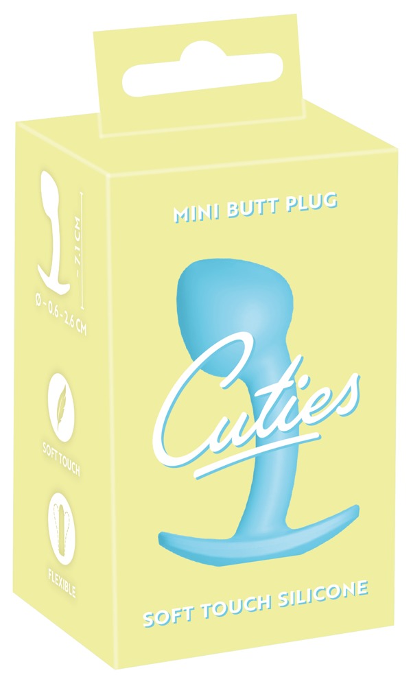 Dop Anal Cuties, Silicon, Albastru, 7.1 cm, #8, Erotic24.ro