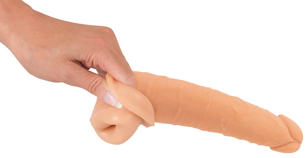 Prelungitor Penis + 7 cm, Nature Skin, Natural, 24 cm, #8, Erotic24.ro